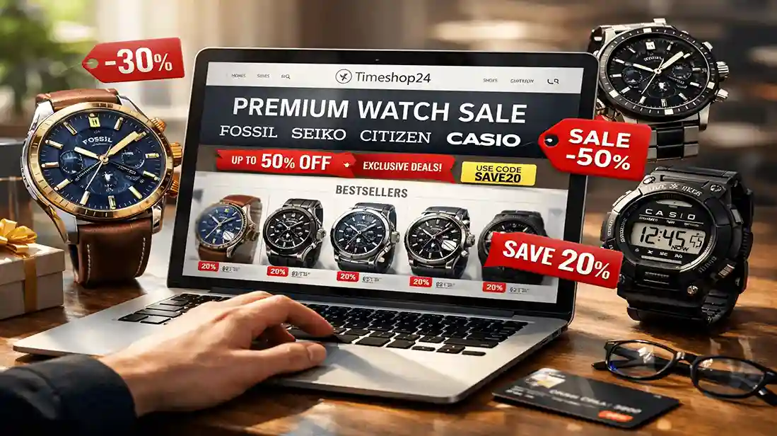 Entdecken Sie Premium-Uhren zum Sparpreis: So sparen Sie bei Timeshop24 mit Gutscheinen